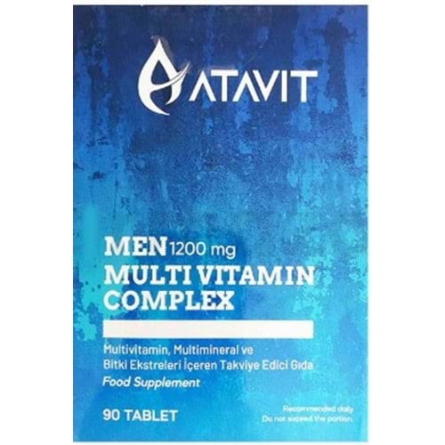 Atavit Men Multi Vitamin Complex 90 Tablet Takviye Edici Gıda