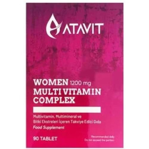 Atavıt Women Multı Vıtamın Complex 90 Tablet Takvıye Edıcı Gıda