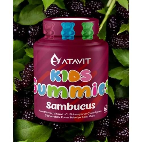 Atavit Kids Gummies Sambucus 60Lı