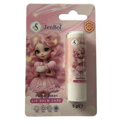 Jenbol Lip Balm Çocuk Pamuk Şekeri SPF20 5g