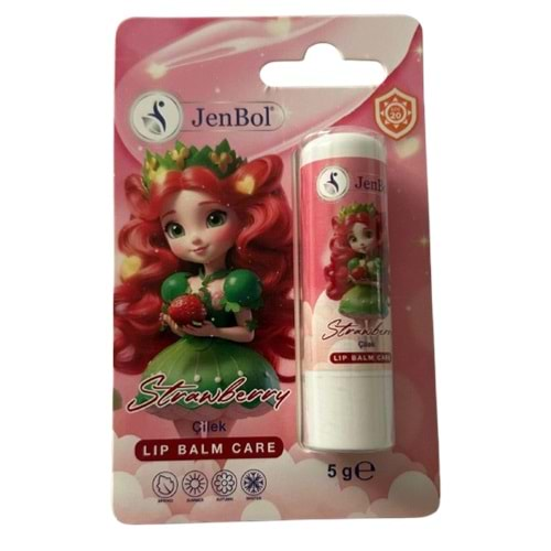 Jenbol Lip Balm Çocuk Çilek SPF20 5g