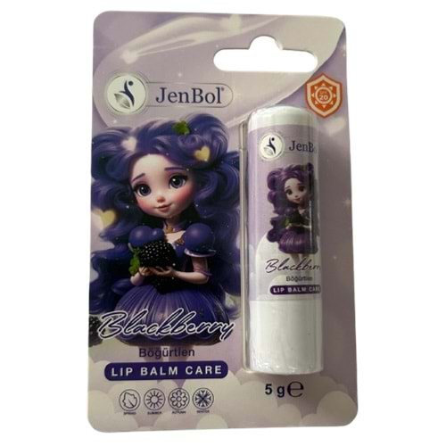 Jenbol Lip Balm Çocuk Böğürtlen Spf20 5g