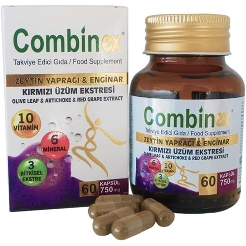 Distilex Combinex Kırmızı Üzüm Ekstresi 750 MG 60 Kapsül Takviye Edici Gıda