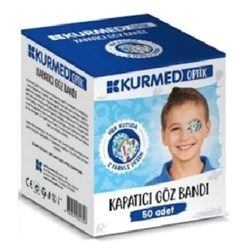 Kurmed Optik Erkek Çocuk Kapatıcı Göz Pedi 50li