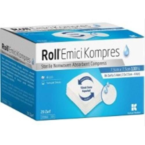 Roll Emici Kompres 7,5*7,5cm 100lü