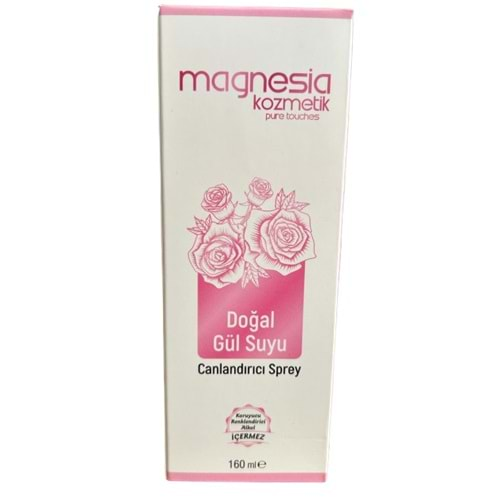 Magnesia Doğal Gül Suyu Canladırıcı Sprey 160Ml