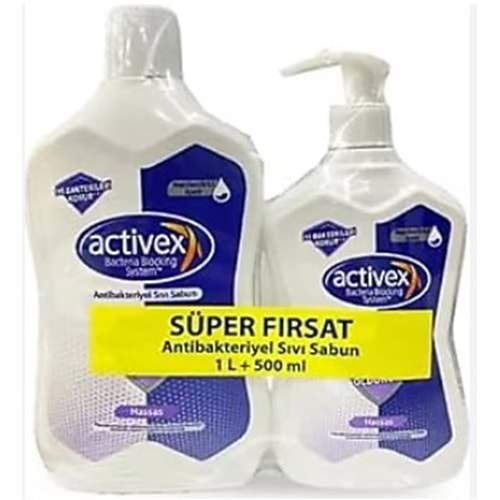 Activex Sıvı Sabun (1L+500 Ml) Hassas İkili Set