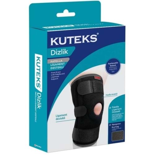 Kuteks Patella Ligament Destekli Dizlik Neopren Ayarlanabilir Bedenli