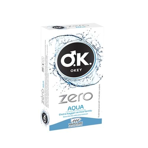 Okey Zero Aqua Prezervatif 10lu