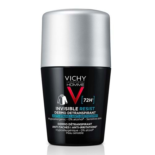 Vichy Deo Rollon İnvisible Resist İz ve Terleme Karşıtı 50Ml Siyah