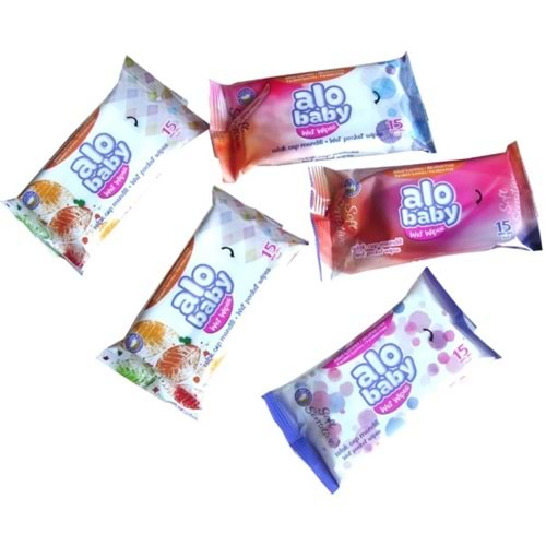 Alo Baby Cep Islak Mendil 15Li (Tek Paket)