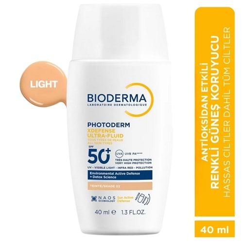 Bioderma Photoderm XDefense SPF50+ Light Renkli Güneş Kremi 40 mL