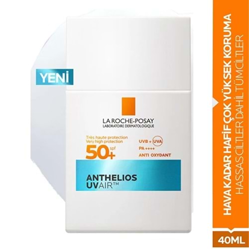 La Roche Posay Anthelios UVAIR SPF50+ Tüm Ciltler İçin Yüz Güneş Kremi 40 mL