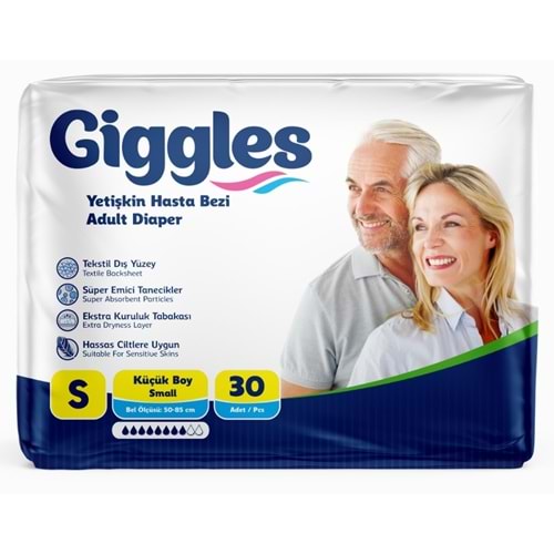 Giggles Bel Bantlı Hasta Altı Bezi 30Lu Small