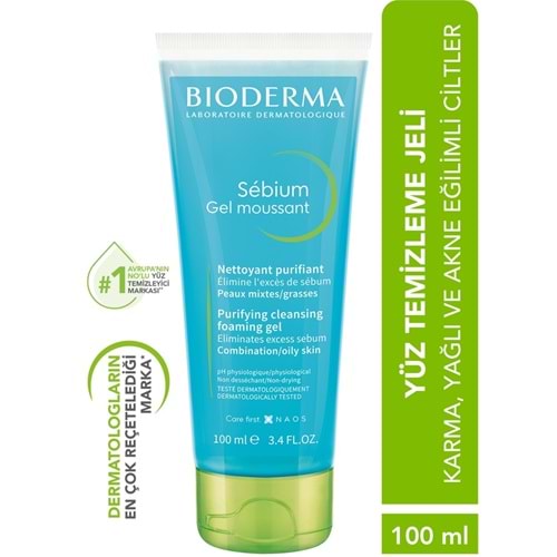 Bioderma Sebium Gel Moussant (Yıkama Jeli) 100 Ml