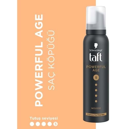 Taft Saç Köpüğü Powerful Age No:5 150Ml