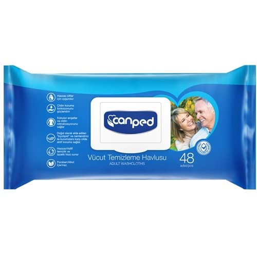 Canped Vücut Temizleme Havlusu 48Li