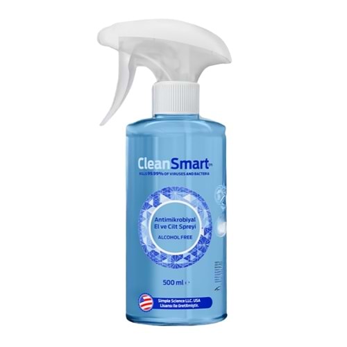 CleanSmart Antimikrobiyal El ve Cilt Spreyi 500 mL