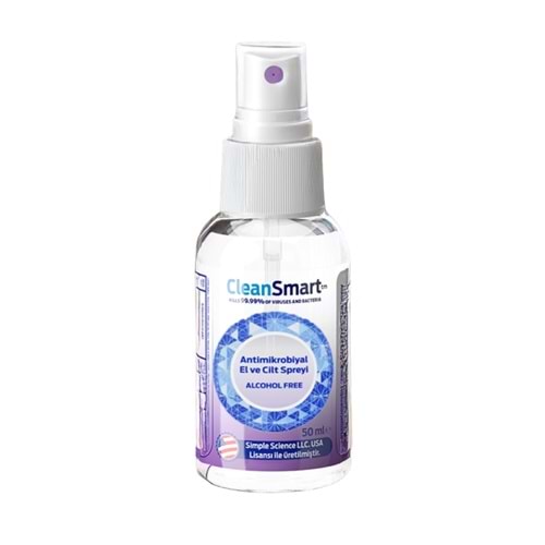 CleanSmart Antimikrobiyal El ve Cilt Spreyi 50 mL