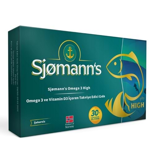 Sjomanns Omega 3 ve Vitamin D3 İçeren 30 Çiğnenebilir Jel Form