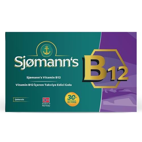 Sjomanns Vitamin B12 İçeren 30 Çiğnenebilir Jel Form