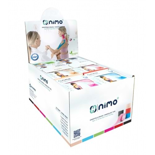 Nimo Kinesiyoloji Bandı (Ağrı Bandı) 12Li Set