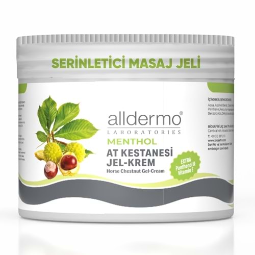 Alldermo At Kestanesi Serinletici Masaj Jeli Menthol 500g