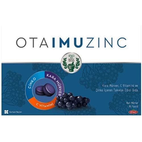 Otacı Otaimuzinc Pastil 16Lı (Karamürver+C Vitamini+Çinko)