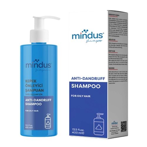 Mindus Kepek Önleyici Yağlı Saçlar için Şampuan 400 mL