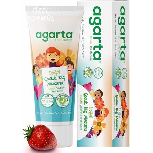 Agarta Bitkisel Diş Macunu Çocuk Çilek Aromalı 75Ml