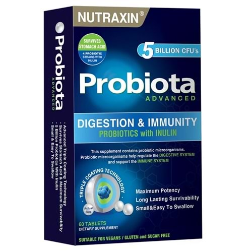 Nutraxin Probiota Advanced Takviye Edici Gıda 60 Tablet