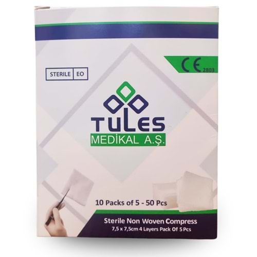 Tules Steril NW Gaz Kompres 7,5*7,5cm 50Li