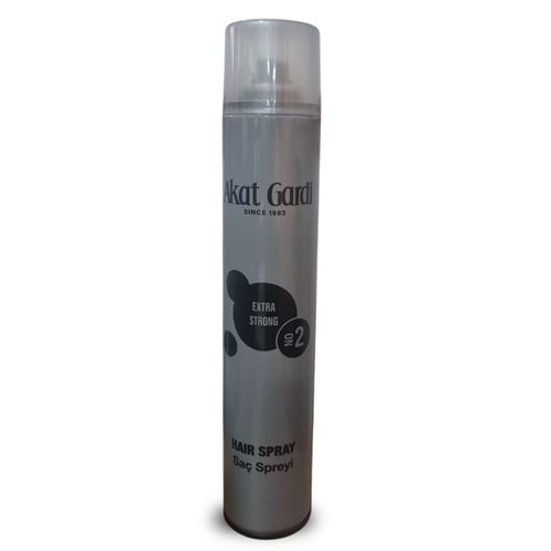 Akat Gardi Saç Spreyi Extra Strong Hold No:2 400Ml Gri