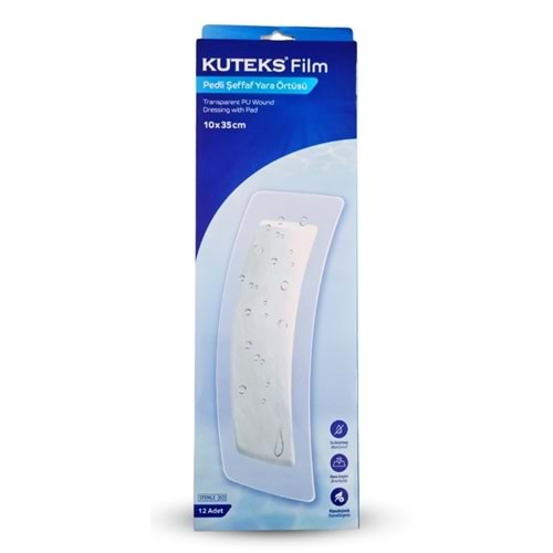 Kuteks Film Pedli Şeffaf Yara Örtüsü 10x35 cm - Tekli