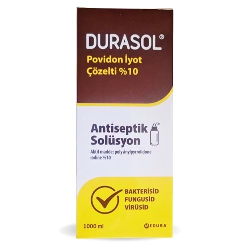Durasol Antiseptik Solüsyon Povidon İyot 1000ml