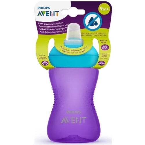 Philips Avent Yumuşak Uçlu Biberon 9+Ay 300Ml Mor
