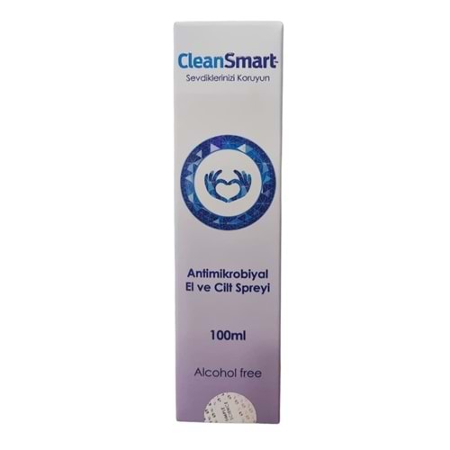 CleanSmart Antimikrobiyal El ve Cilt Spreyi 100 mL