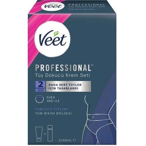 Veet Professional Tüm Bikini Bölgesi İçin Tüy Dökücü Krem Seti