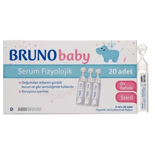 BrunoBaby Serum Fizyolojik 5 ml x 20 Flakon