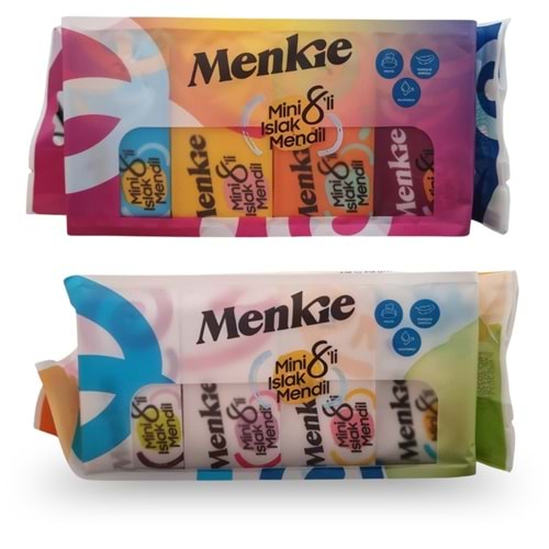 Menkie Mini Islak Mendil 8li Paket