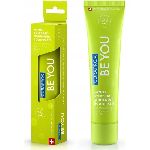 Curaprox Be You Beyazlatıcı Diş Macunu 60 mL, Elma ve Alovera