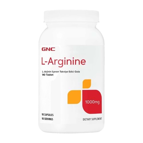 GNC L-Arginine Arjinin içeren Takviye Edici Gıda 90 Tablet