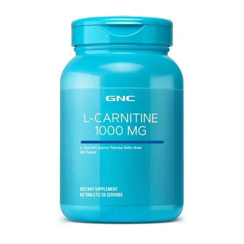GNC L-Carnitine Karnitin içeren Takviye Edici Gıda 1000 mg 60 Tablet