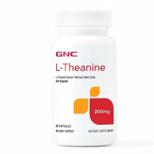GNC L-Theanine içeren Takviye Edici Gıda 200 mg 60 Kapsül