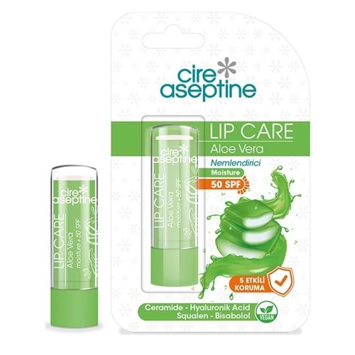 Cire Aseptine Lipstick Aloe Vera SPF50+ Tinted 4,5 gr