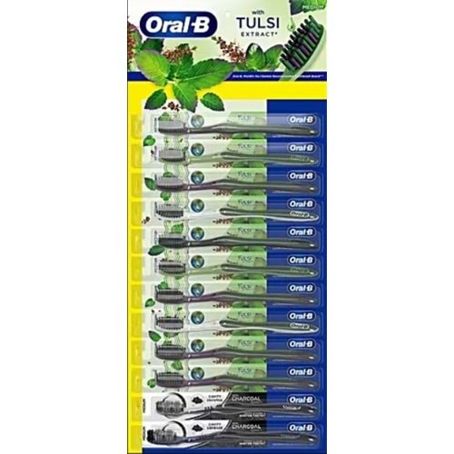 Oral-B Diş Fırçası 12Li Set (10-Tulsi + 2-Cavity Defense)
