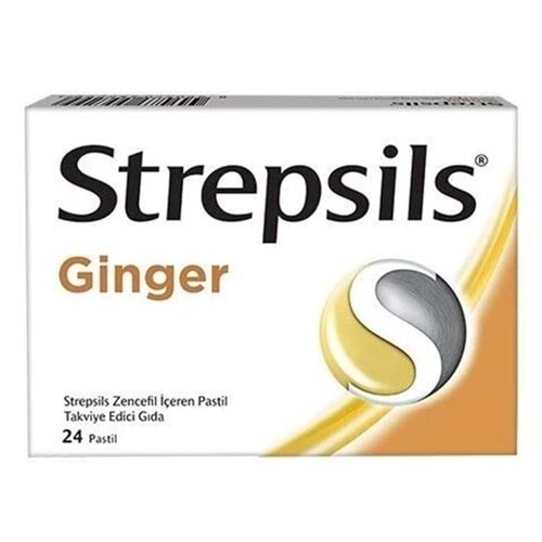 Strepsils Ginger Aromalı Pastil 24Lü (Zencefil)