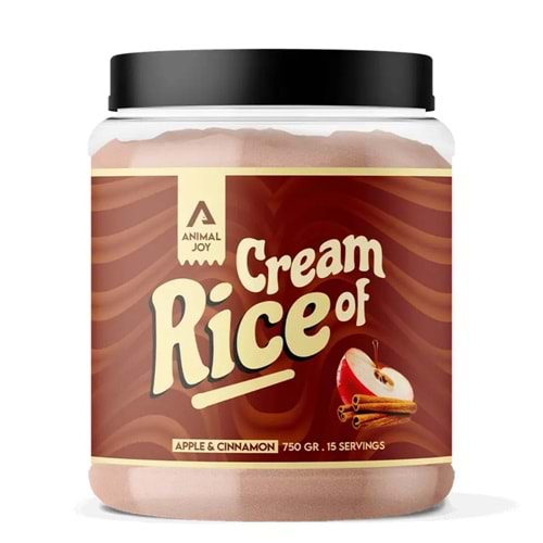 Animal Joy Rice Cream Elma ve Tarçın Aromalı 750gr/15 Servis