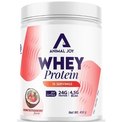 Animal Joy Whey Protein H.Cevizi ve Çilek Aromalı 450 gr / 15 Servis