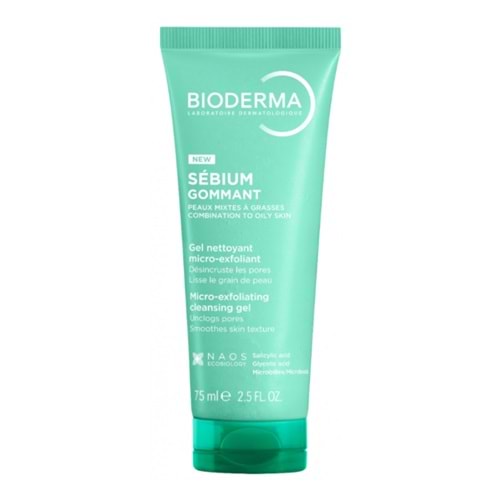 Bioderma Sebium Gommant Micro-Exfoliating Cleansing Gel 75ml